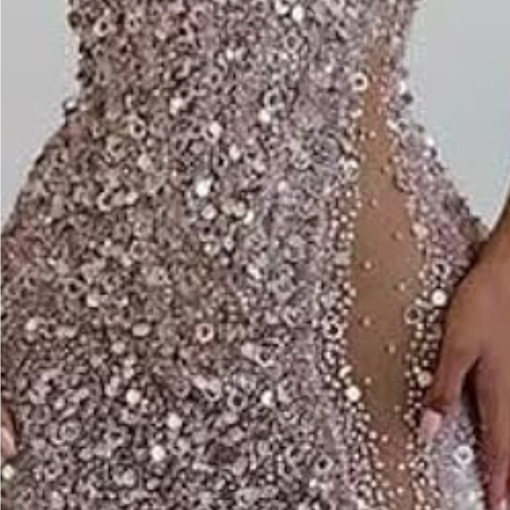 Beautiful sequence rose gold dress